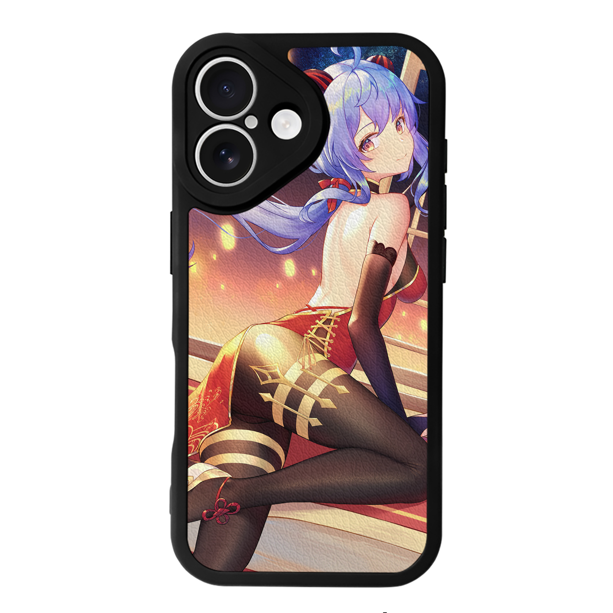 げんし神 genshin 【iPhone 16シリーズ対応】シリコンスマホケース（レザー調） 材質：シリコン